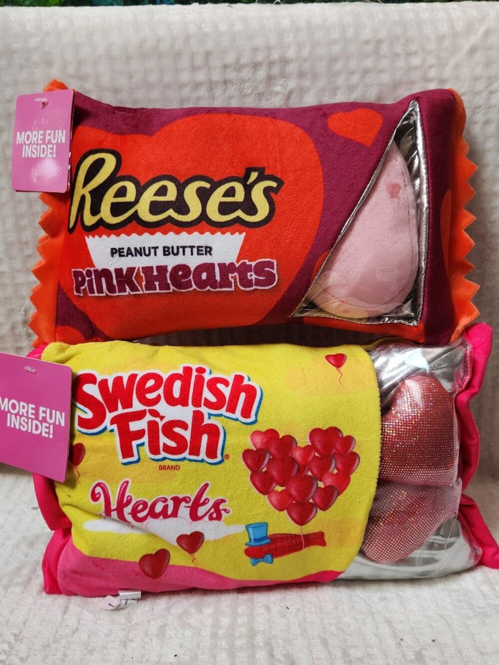 Collectible Candy Pillows - Reese's Peanut Butter / Swedish Fish - NEW NWT